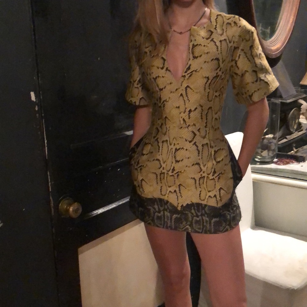 Stella McCartney PARTY Snakeskin Print Dress, SZ 36 - Picture 10 of 15